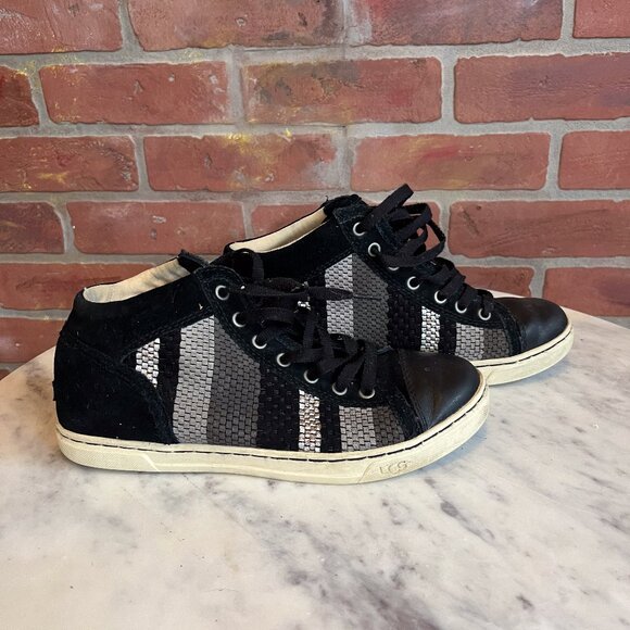 Striped Black Ankle Sneakers by Ugg - Picture 1 of 3